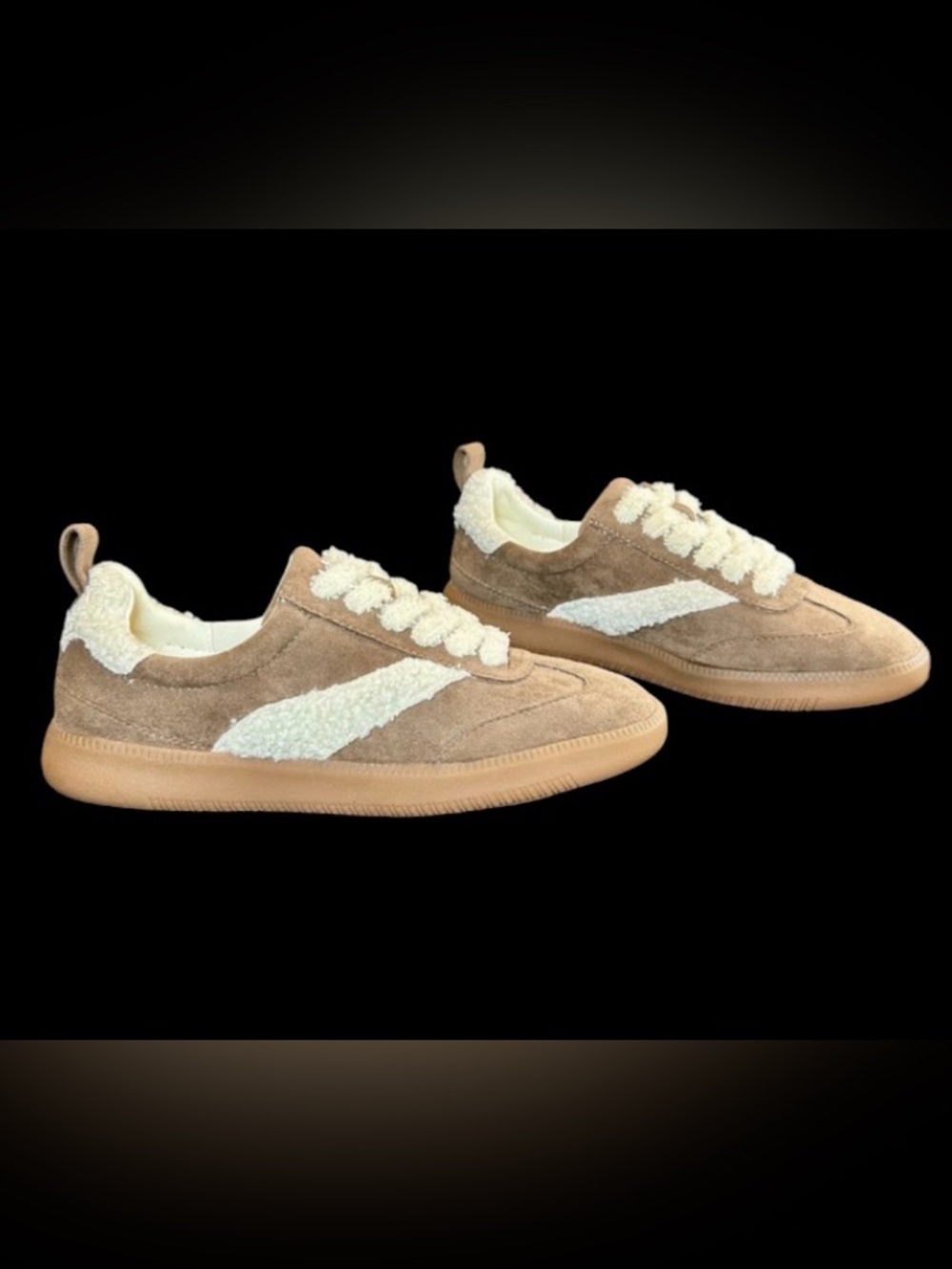 Coconuts by Matisse Women's Wylder Taupe Suede Sneaker with Sherpa Trim
